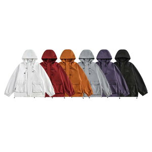 ジャケット メンズ 男性用 防水 防風 アウター ブルゾン ジャンパー マウンテンパーカー 登山ウェア アウトドア キャンプ ウェア 秋冬 多ポケット ホワイト ブラック グレー オレンジ ワイン