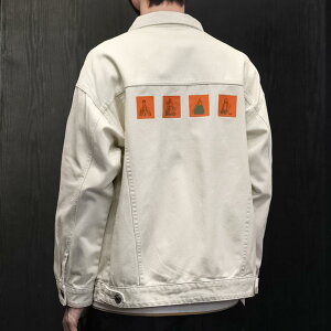 ジャケット メンズ デニム 春秋 ブルゾン アウター ワークジャケット 男性用 Gジャン ライトアウター ゆったり 大きいサイズ コットン ポケット ミリタリー カジュアル ブラック オフホワイ