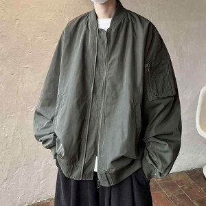 ジャケット 男性用 大きいサイズ 秋冬 アウター ブルゾン ジャンパー ゆったりサイズ リラックスフィット カジュアル アウトドア ブラック カーキ ネイビー