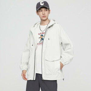 マウンテンパーカー メンズ 春秋 防水 アウトドア ジャケット フード付き 登山 探検 カジュアル ゆったり ブラック カーキ グレー