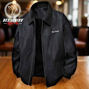 ミツバチ 一 狼 官 ネット ショップ 春秋 カジュアル ジャケット 男性の レトロ アメリカ 式の 大きいサイズ ゆったり コート