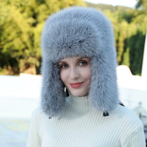 防寒帽子 レディース 秋冬 韓国 ファー 雷鋒帽 厚手 耳当て付き 自転車 スキー あったか かわいい ブラック ホワイト ベージュ ピンク グレー