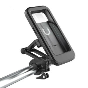自転車 スマホホルダー 電動バイク 原付 スクーター 防水 タッチパネル 折りたたみ 磁石 マグネット式 スマホ ナビ スタンド ABS製(x2)