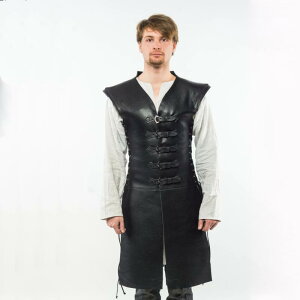 ベスト 男性用 中世 ルネサンス 海賊 ゴシック スチームパンク 編み上げ ノースリーブ 舞台 演劇 ハロウィン コスプレ ブラック ブラウン