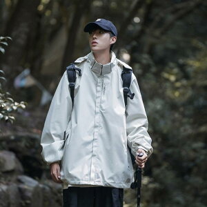 ジャケット メンズ 春夏 薄手 防風 撥水 マウンテンパーカー アウトドア 登山ウェア 配色 切り替え ブルゾン ジャンパー カジュアル スポーティー