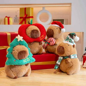 ぬいぐるみ 子供 クリスマス カピバラ かわいい 動物 PP綿 25cm