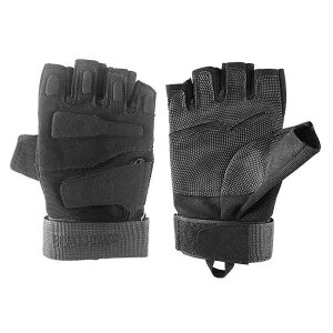 手袋 男性用 秋冬 アウトドア サイクル グローブ 防寒 保温 指なし 指切り 登山 部隊 タクティカル