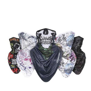 スポーツ用バンダナ ランニング用ヘアバンド サイクリング用フェイスカバー 男性用 女性用 日焼け防止 紫外線対策 ポリエステル製 アウトドア 運動 トレーニング