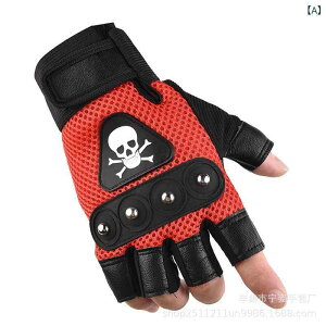 手袋 メンズ 男性用 アウトドア サイクル サイクリング グローブ スポーツ トレーニング 接触冷感 滑り止め 通気性 指なし 春夏 秋冬 赤 レッド 青 ブルー 黒 ブラック