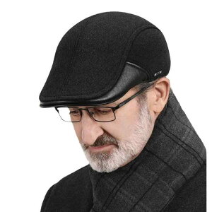 帽子 男性用 紳士 シニア 高齢者 防寒帽子 耳当て付き 秋冬 あったか 暖かい 防風 散歩
