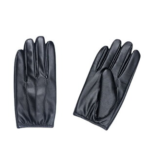 手袋 メンズ バイク グローブ 防水 PUレザー 洗える 革手袋 裏起毛 厚手 保温 運転 ドライブ サイクル ショート 黒