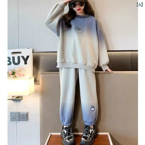 子供用ジャージ 上下セット 女の子 秋物 スウェット 2点セット スポーツウェア 普段着 長袖 長ズボン 120cm 130cm 140cm 150cm 160cm 170cm ブルー