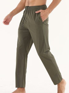 パンツ メンズ 男性用 スポーツウェア ロングパンツ 薄手 接触冷感 吸湿速乾 トレーニング ランニング 伸縮性 普段使い 春夏 秋冬 ブラック グリーン グレー(x2)