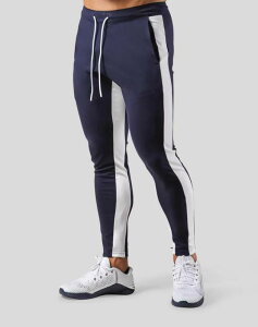 パンツ メンズ 男性用 コットン 吸湿速乾 スポーツ ウェア スウェットパンツ 配色 秋冬 ズボン カジュアル スポーティ 普段使い(x2)