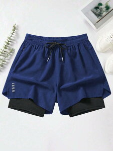 ショートパンツ メンズ 男性用 春夏 接触冷感 スポーツウェア ランニング 短パン ハーフパンツ ポリエステル 紺 黒 グレー