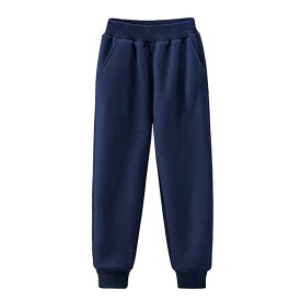 子供 ジャージ パンツ ボーイズ ガールズ 男女兼用 スクール 長ズボン 春秋 ネイビー 紺色 綿 運動着 体育着 110cm 120cm 130cm 140cm 150cm 160cm 170cm 180cm
