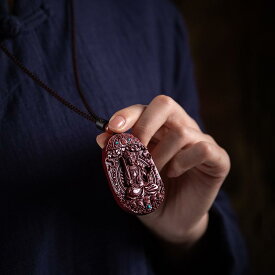 ネックレス レディース 干支 守護神 ペンダント 朱砂 お守り アクセサリー 通勤