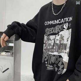 風 丸 首 衛 衣 青少年の ベルベットが カジュアル 長袖の 上着 厚く いる 男性は 秋冬 コートに ゆったり いる