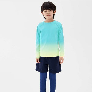 ヨガウェア キッズ 子供用 スポーツウェア グラデーション 長袖 Tシャツ 速乾性 伸縮性 ランニング トレーニング 運動着 春夏 秋冬 110 120 130 140 150 160