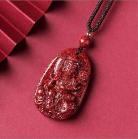 ネックレス レディース メンズ 守護神 干支 动物 朱砂 お守り ペンダントトップ アクセサリー パーツ