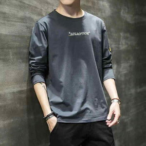 Tシャツ メンズ 長袖 カットソー プリント トップス 大きいサイズ ゆったりサイズ 体型カバー ポリエステル 接触冷感 通気性 耐摩耗性 春秋 カジュアル 普段使い