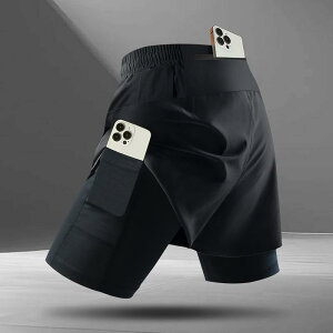 携帯電話 収納 付き メンズ ランニング ショーツ 夏 スポーツ マラソン プロ 仕様の 速乾性 裏地 フィットネストレーニング パンツ