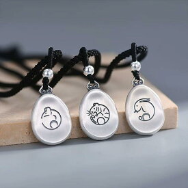 ネックレス レディース メンズ 干支モチーフ シルバー999 ペンダント トップ 男性用 女性用 巳年 ヘビ 蛇年 アニマルモチーフ お守り ラッキーアイテム