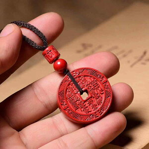 ネックレス レディース 石 紫金砂 朱砂 山鬼 花銭 ペンダント お守り 開運 メンズ 本命年 カップル ギフト アクセサリー 文芸復古