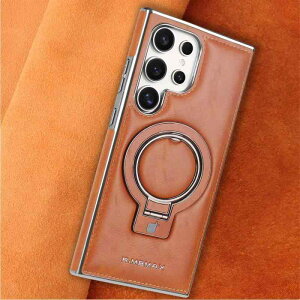 �X�}�z�P�[�X �j���p Samsung S23 S24 Ultra Huawei Mate60 Pro ���U�[�P�[�X �X�^���h�@�\ �}�O�l�b�g�z�� �ϏՌ� �u���b�N �u���E�� �u���[ �R�[�q�[�F �O���[�� �O���[ �p�[�v��1