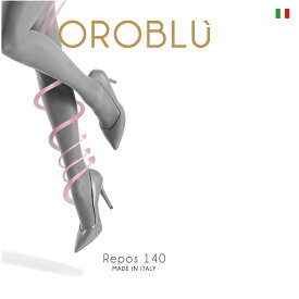 OROBLU（オロブル）Repos140圧縮ストッキング140デニール直輸入イタリアインポートタイツ2WAYストレッチコットンガゼットつま先補強タイプ幅広ウエストバンド