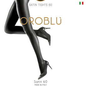 OROBLU（オロブル）Satin 60タイツ60デニール直輸入イタリアインポートレッグウェア2WAYストレッチシルクタッチサテン仕上げつま先スルータイプ