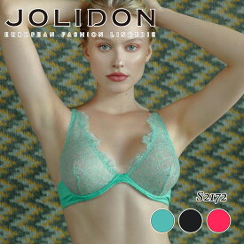 期間限定SALE 50%OFF Jolidon／ジョリドンVanessa（ヴァネッサ）直輸入 ヨーロッパ インポートランジェリーヨーロッパ　ワイヤーブラノンパッドブラ2WAYストレッチ髭付きレースマイクロファイバー