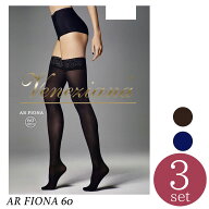 [3足セット]Veneziana／ベネチアナAR FIONA 60　フィオナイタリアインポートガータータイツ60デニール2WA…