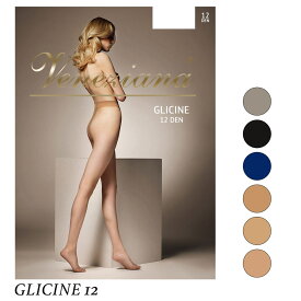 Veneziana／ベネチアナGLICINE 12Rajstopy　ストッキング　オールスルーイタリアインポートストッキング12デニール2WAYストレッチパンツレスフラットシームつま先スルータイプマット