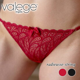 valege／ヴァレージュvalege.RADIEUSE.stringRADIEUSE（ラデュース）フランス　ショーツGストリングショーツ　2WAYストレッチ放射状レースドットチュールリボン