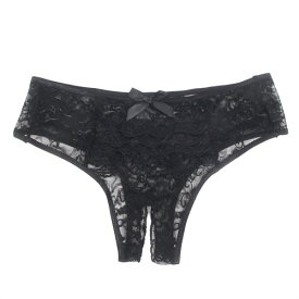 穴あき ショーツ 大きいサイズM-5XL パンティー オープンクロッチ セクシーランジェリー 下着 レース 花柄 エロ下着 黒/白/ピンク/紫