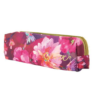 【送料無料】 花柄シリーズ ペンケース レディース 筆箱 大人 かわいい フラワー 文房具 文具 筆入れ ステーショナリー おしゃれ (立体キューブ) (当社オリジナルデザイン)【Kanonブラン