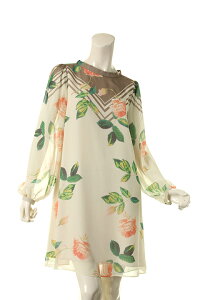 �y50%OFF�Z�[���zAULA �A�E�� FLOWER PANEL PRINT ONE-PIECE{-AGS}