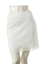 AULA AILA アウラアイラ SCALLOP LACE HEM SKIRT{-AES}