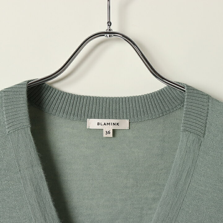 楽天市場】BLAMINK ブラミンク カシミヤシルク18G Vネックカーディガン  