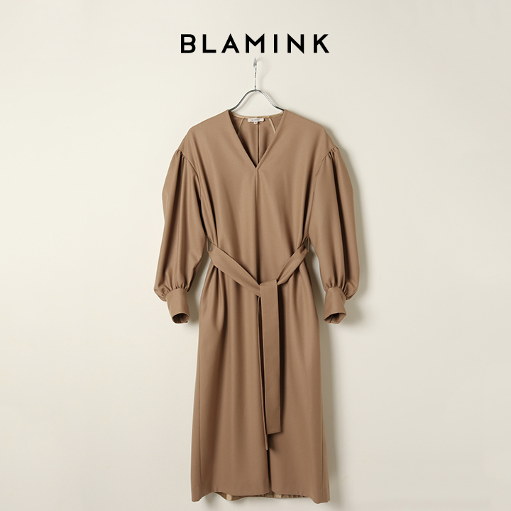 BLAMINK ブラミンク ウール 100% ワンピース ブラック 36-
