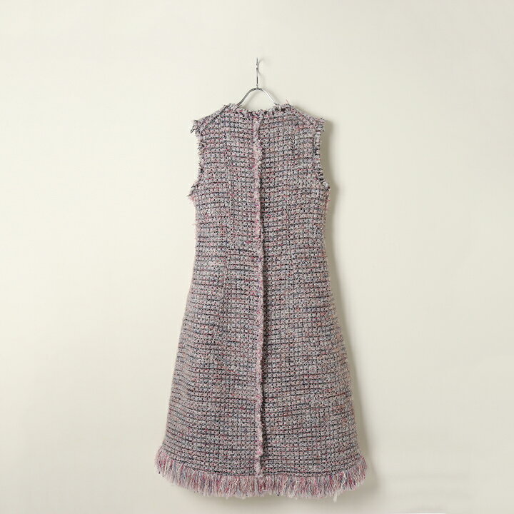 楽天市場】【50%OFF】BLAMINK ブラミンク ツイードVネックノースリーブ  