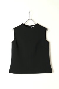 【40%OFFセール】ダブスタ ダブルスタンダードクロージング|DOUBLE STANDARD CLOTHING Sov. / The Row ポンチノースリーブ{0308-191-211-B-BAS}トップス ブラック レディース