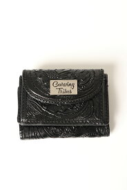 【50%OFFセール】グレースコンチネンタル｜GRACE CONTINENTAL カービングトライブス CARVING TRIBES Small wallet{0422387603-27BLK-BBA}レディース おしゃれ