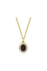 y30%OFFZ[zVINTAGE HOLLYWOOD re[WnEbh Black Oval Stone Necklace{-BCA}