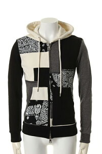 �y40%OFF�Z�[���z1piu1uguale3 �E�m�s�D�E�m�E�O�@�[���g�� PLAIN BANDANA URAKE PATCH-WORK ZIP PARKA{MRB051-COT151-94-AFS}