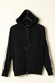 【40%OFFセール】1piu1uguale3 RELAX ウノピゥウノウグァーレトレ リラックス FLEECE LINE HOODIE{USO-23023-BLK-BCS}