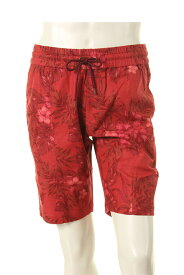 ▽アウトレットセール 70%OFF▽ AKM エイケイエム tropical print cotton-linen swing easy shorts{-AES}