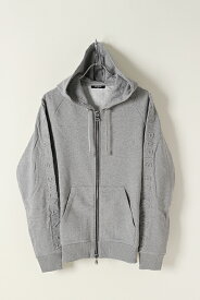 BALMAIN バルマン BH1 C&S ZIP-HD EMB-LOGO ON SLV{-BJA}【セットアップ対応商品】