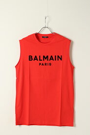 【23%OFF】BALMAIN バルマン BH1 C&S TANK FLOCKY LOGO{11EC001B043-3KF-BAS}